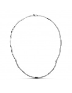 18K GARGANTILLA ORO BLANCO CIRCONITAS