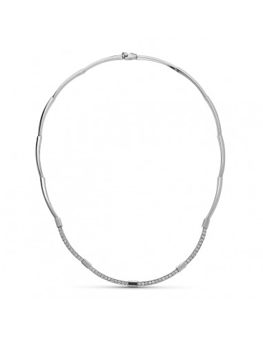 18K GARGANTILLA ORO BLANCO CIRCONITAS
