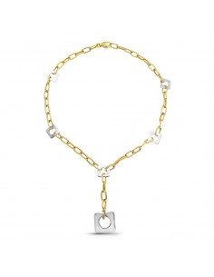 18K GARGANTILLA ORO BICOLOR MOTIVOS