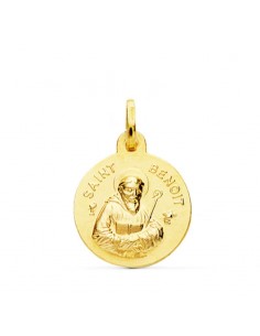 18K MEDALLA SAINT BENOIT 16 MM