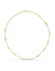 18K GARGANTILLA ORO AMARILLO ESLABONES OVALES 80CM