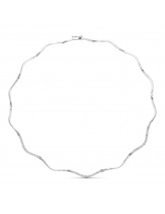 18K GARGANTILLA ORO BLANCO CIRCONITAS
