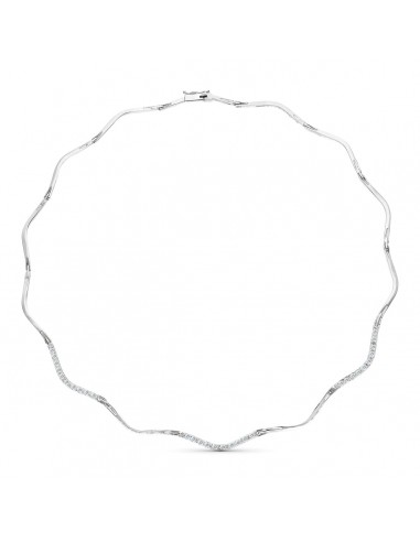 18K GARGANTILLA ORO BLANCO CIRCONITAS