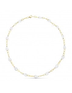 18K GARGANTILLA ORO BICOLOR 45CM