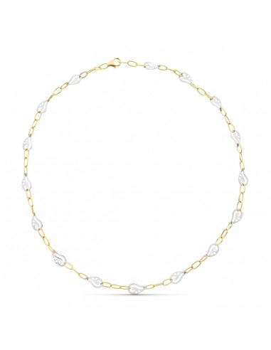 18K GARGANTILLA ORO BICOLOR 45CM
