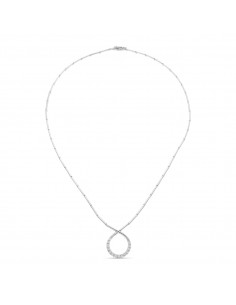 18K GARGANTILLA ORO BLANCO CIRCONITA