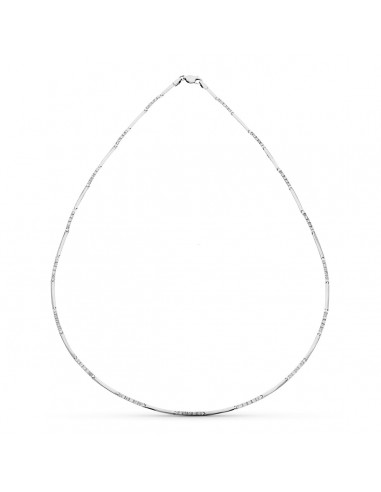 18K GARGANTILLA ORO BLANCO CIRCONITAS