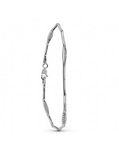 18K PULSERA ORO BLANCO CIRCONITAS