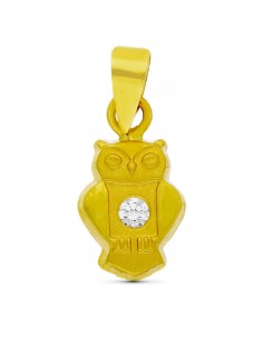 18K COLGANTE ORO AMARILLO BUHO. 10X6 MM