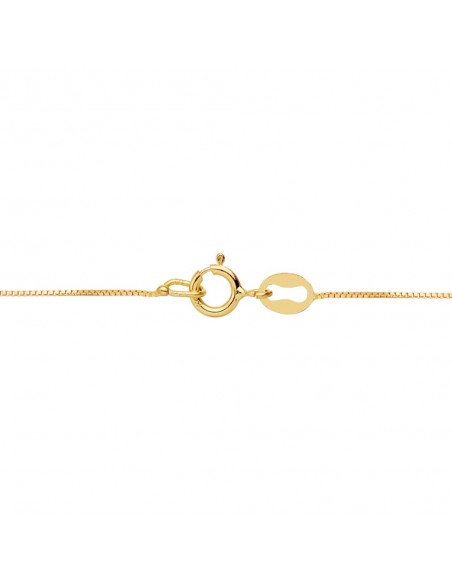 18K COLGANTE CHATÓN 7 MM. CADENA 42 CM.