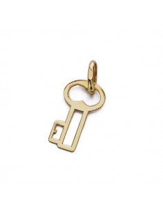18K COLGANTE AMULETO ORO AMARILLO LLAVE 27X7 MM