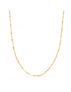 18K CADENA ORO AMARILLO SINGAPUR CON BOLAS LISAS. LARGO: 45 CM - ANCHO: 1,2 MM