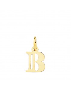 18K COLGANTE ORO AMARILLO LETRA " B " . 11X9 MM
