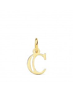 18K COLGANTE ORO AMARILLO LETRA " C " 11X9 MM