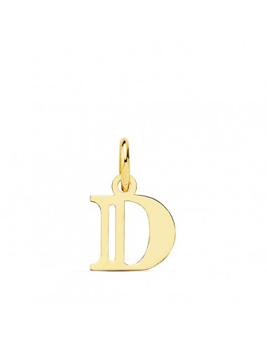 18K COLGANTE ORO AMARILLO LETRA " D " . 11X9 MM