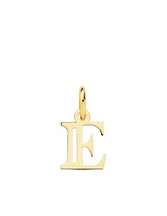 18K COLGANTE ORO AMARILLO LETRA " E " 11X9 MM