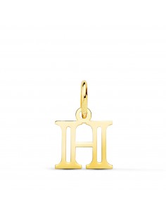 18K COLGANTE ORO AMARILLO LETRA " H ". MEDIDA: 11 X 10 MM