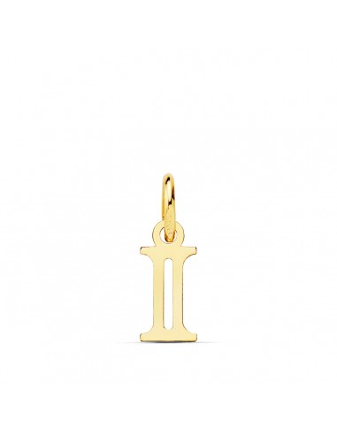 18K COLGANTE ORO AMARILLO LETRA " I " . 11X5 MM