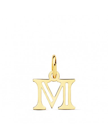 18K COLGANTE ORO AMARILLO LETRA " M " . 12X10 MM