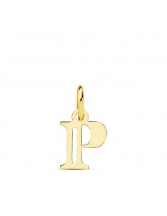 18K COLGANTE ORO AMARILLO LETRA " P " 11X9 MM