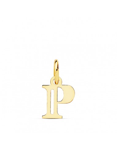 18K COLGANTE ORO AMARILLO LETRA " P " 11X9 MM