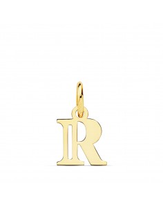 18K COLGANTE ORO AMARILLO LETRA " R " 11X9 MM