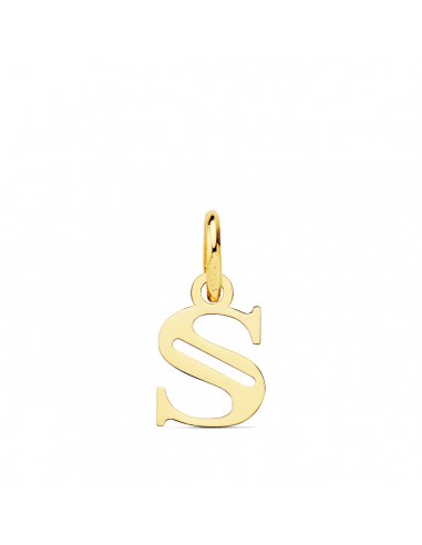 18K COLGANTE ORO AMARILLO LETRA " S " 11X7 MM