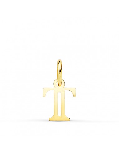 18K COLGANTE ORO AMARILLO LETRA " T " . 11X9 MM