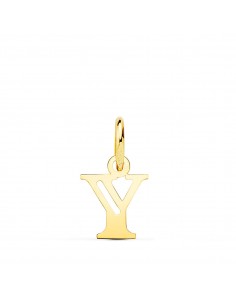 18K COLGANTE ORO AMARILLO INICIAL LETRA " Y " 11X9 MM
