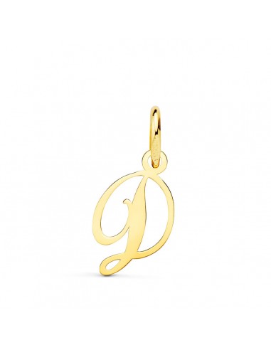 18K COLGANTE ORO AMARILLO LETRA " D " . 12X9 MM