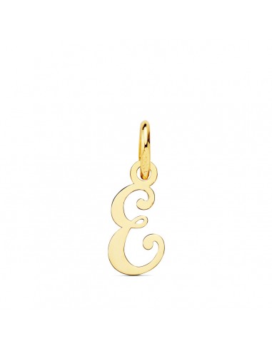 18K COLGANTE ORO AMARILLO LETRA " E " 12X6 MM