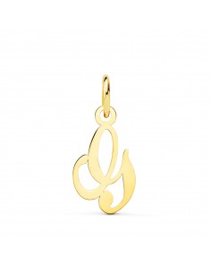 18K COLGANTE ORO AMARILLO LETRA " G " . 12X9 MM