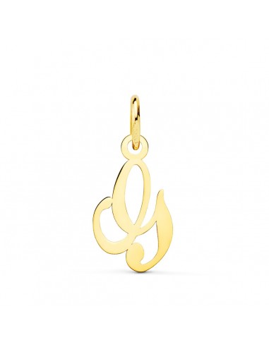 18K COLGANTE ORO AMARILLO LETRA " G " . 12X9 MM