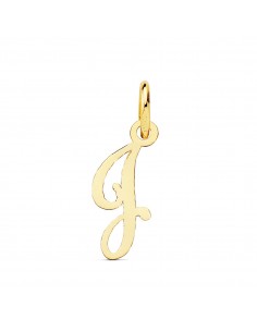 18K COLGANTE ORO AMARILLO LETRA " J " . 15X6 MM