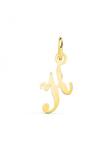 18K COLGANTE ORO AMARILLO LETRA " K " 16 X 8 MM