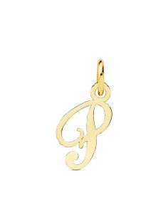 18K COLGANTE ORO AMARILLO LETRA " P " 15X8 MM