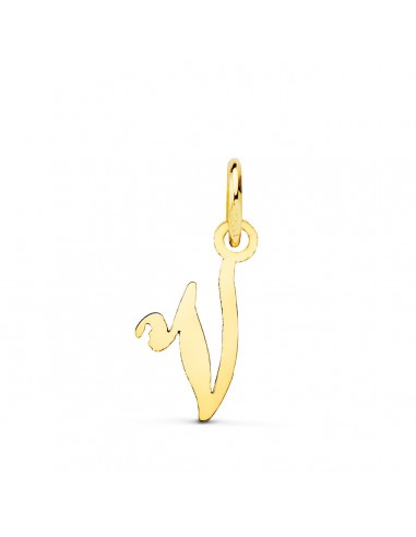 18K COLGANTE ORO AMARILLO LETRA " V " 15X12 MM