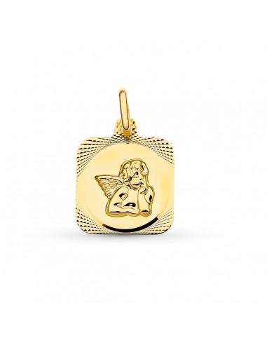18K MEDALLA ORO AMARILLO ANGEL BURLON. 15X13 MM