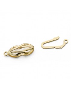 18K BROCHE COLLAR. NUDO MARINERO. 19 X 7 MM