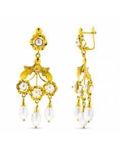 18K PENDIENTES ORO AMARILLO LARGOS LAGRIMAS