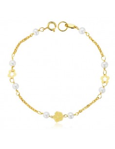 18K PULSERA PERLA 3 MM 17CM