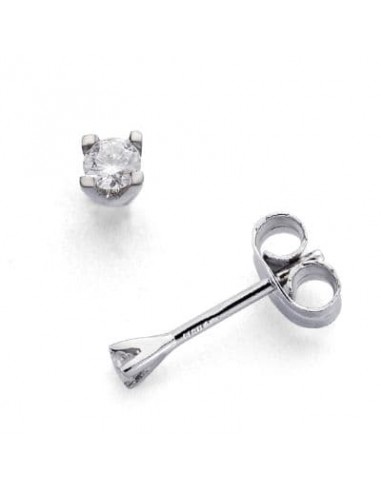 18K PENDIENTES ORO BLANCO DIAMANTES LABORATORIO TALLA BRILLANTE 0 110 QTS VS2-G. CIERRE PRESION