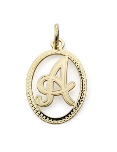 18K COLGANTE ORO AMARILLO INICIAL LETRA A 21X14 MM