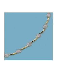 18K GARGANTILLA BICOLOR. 18.20 GRS.