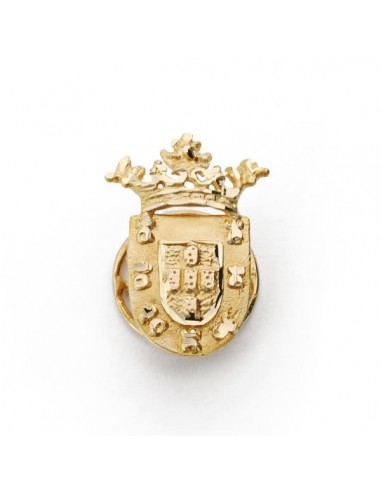 18K INSIGNIA DE CEUTA ORO AMARILLO ( ESPAÑA ) 19X13 MM