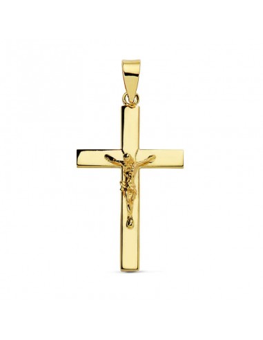 18K CRUZ ORO AMARILLO CON CRISTO 25X16X3 MM