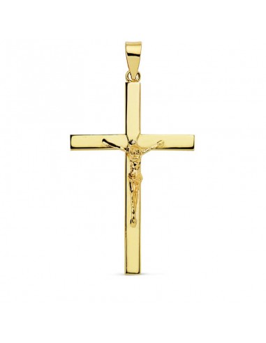 18K CRUZ ORO AMARILLO CON CRISTO 35X22X3 MM