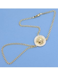 18K PULSERA DEDO BICOLOR 20 MM. 5.70 GRS.