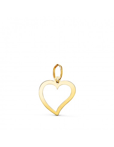 18K COLGANTE ORO AMARILLO CORAZON CALADO EN BRILLO. MEDIDA: 14 X 13 MM CC. AMOR