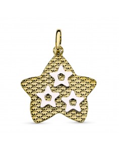 18K COLGANTE ORO BICOLOR 32 X 31 MM